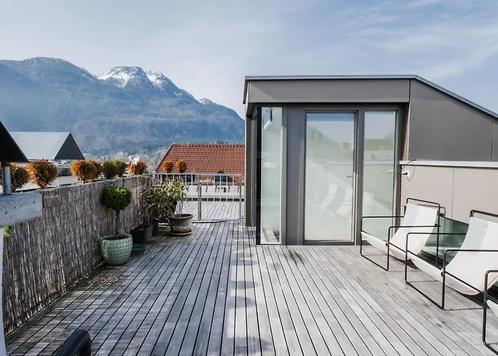 דירה Luxus Penthouse Mit Panoramablick באד אישל